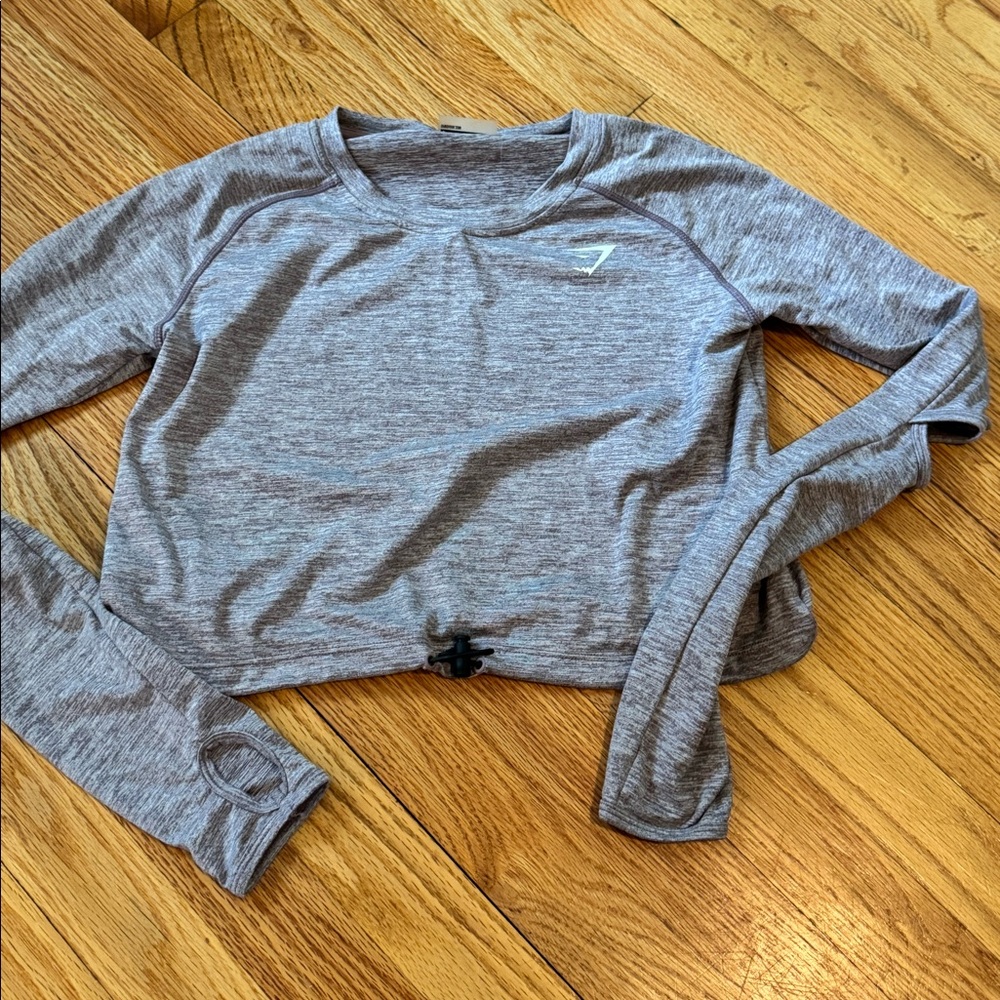 Gymshark drawstring crop top